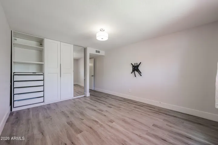 **Primary Suite highly space-optimized closet's **