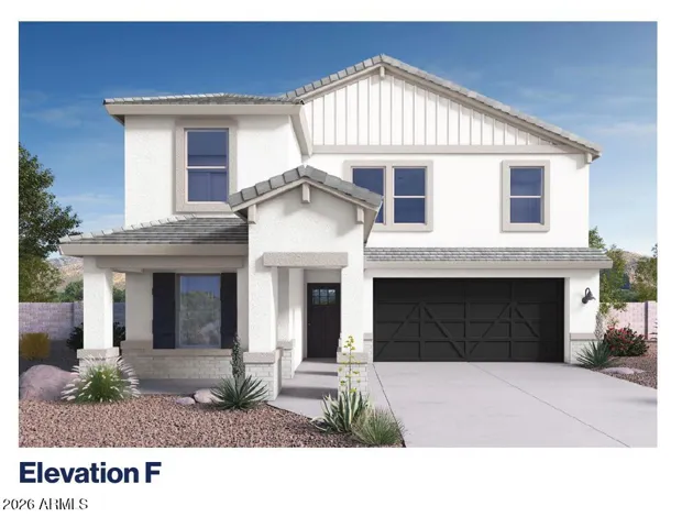 Exterior Elevation Rendering "F"-Does not reflect exterior paint color or stone veneer color