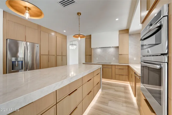 9-Foot Waterfall Kitchen Island