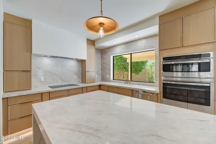 Kitchen Cooking Area with Pass-Through Window