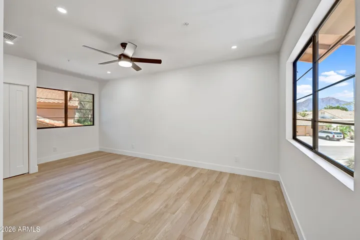 Bedroom 5 and/or Flex Room with Mountain View and has Hall Entry to Jack and Jill Bathroom