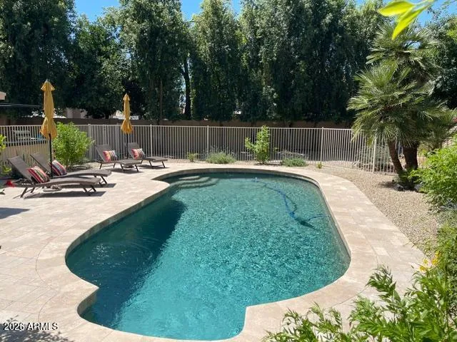 Private "Water Love Seat" at North Edge of Pool
