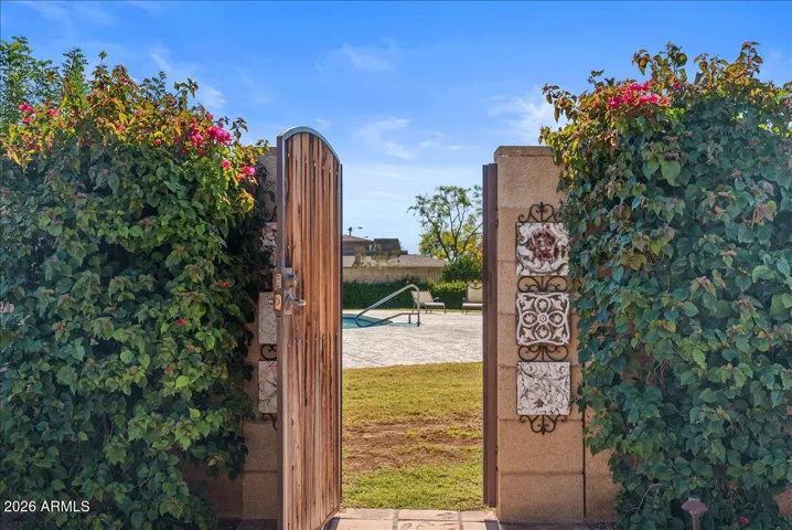 Private gate from your yard to pool area. Only two homes have this kind of access.