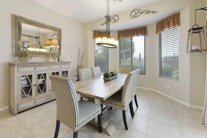 Dining Room with Bay windows