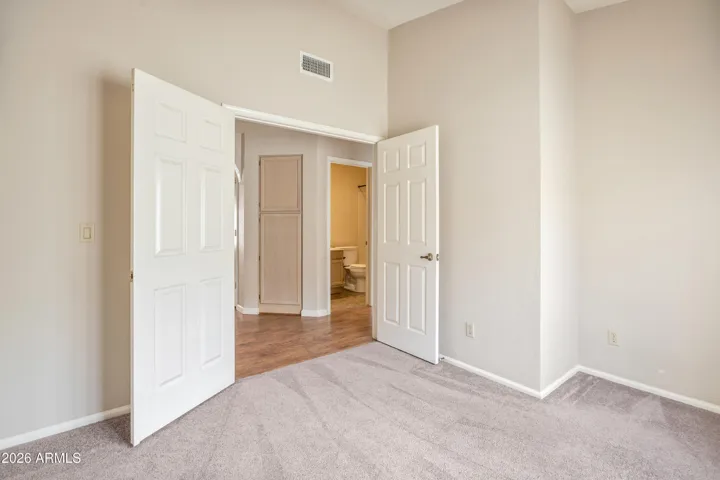 Den Office with Double Door Entry