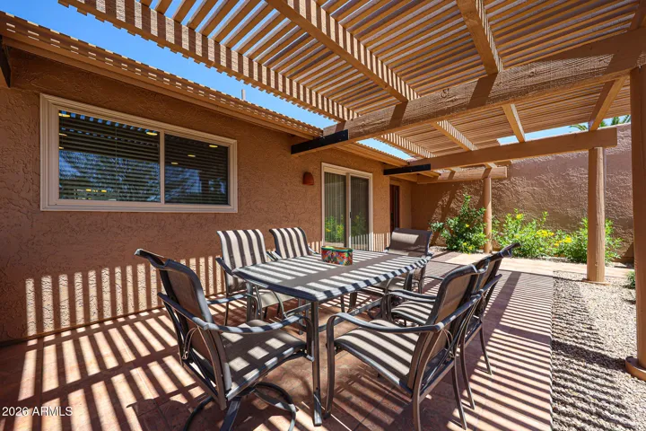Pergola for filtered sun