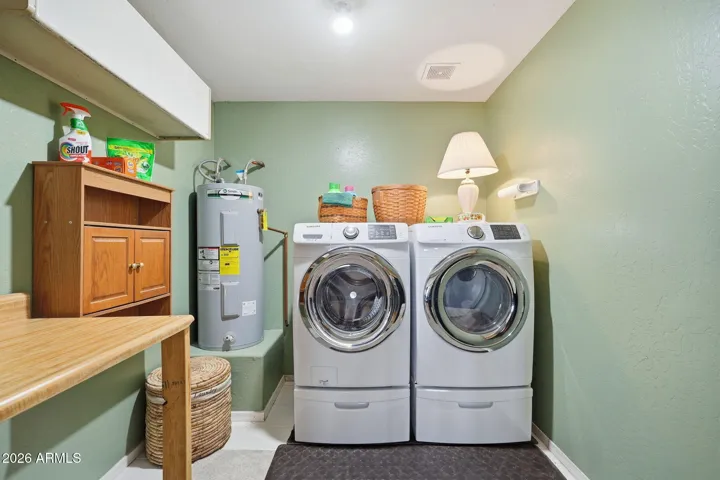 Spacious laundry room