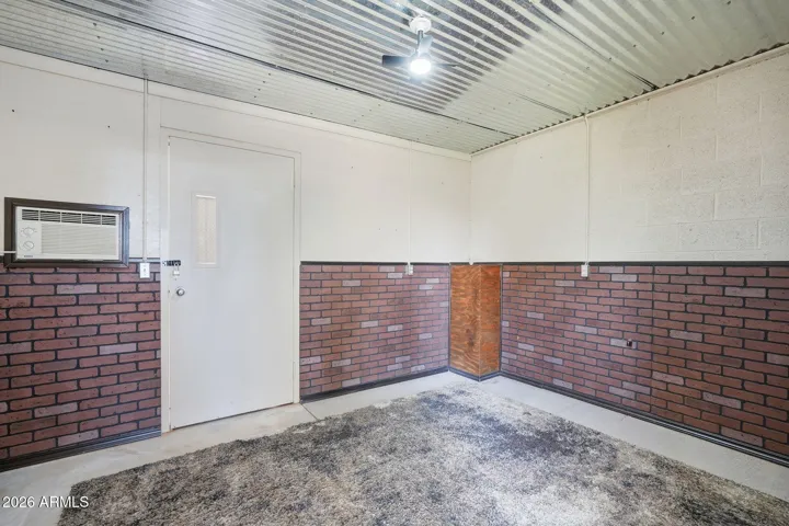 This room is just outside the patio doors at the end of the patio.