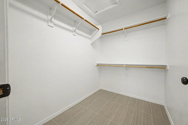 Primary walk-in closet
