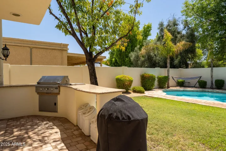 Built-in BBQ