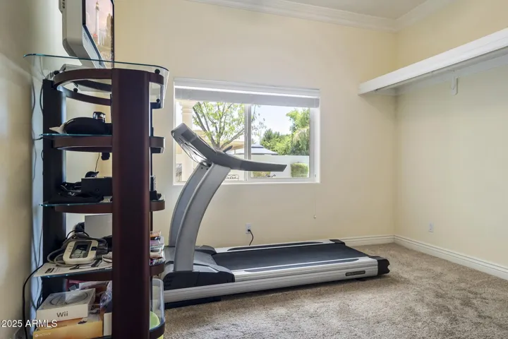 1st floor bedroom currently used as exercise room