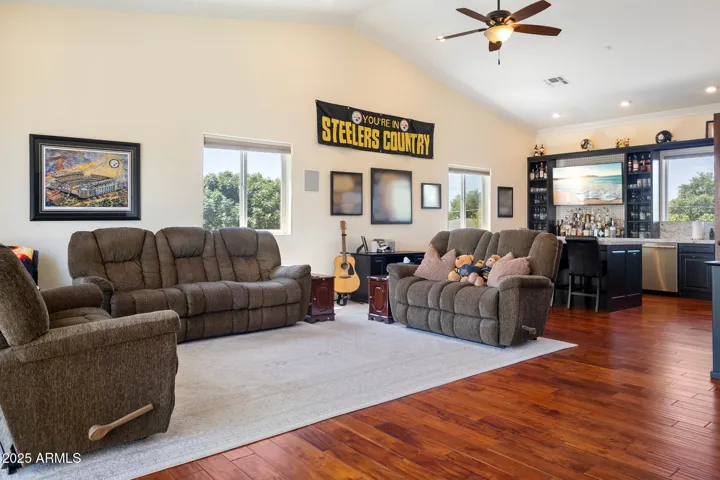 Adjoining bonus room / suite to upper level primary bedroom. Possible nursery, gym, craft room, yoga room, man cave, or even separate guest quarters bedroom with separate entrance