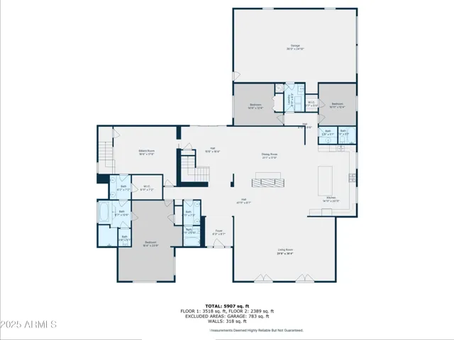 Floor plan, level 1, (Buyer to verify all measurements)