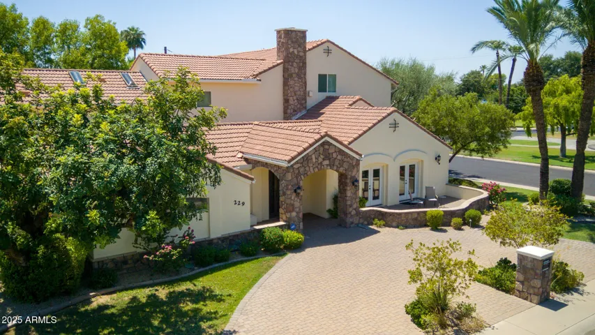 Mature landscaping