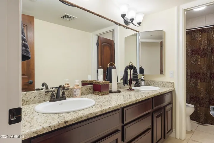 Main guest bathroom, hall bathroom #2
