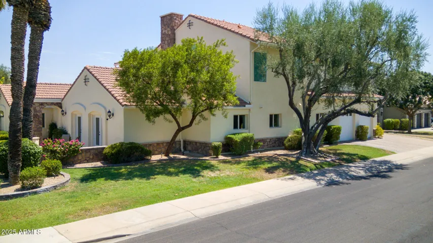 Mature landscaping