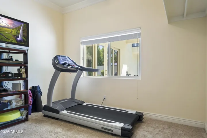 1st floor bedroom currently used as exercise room