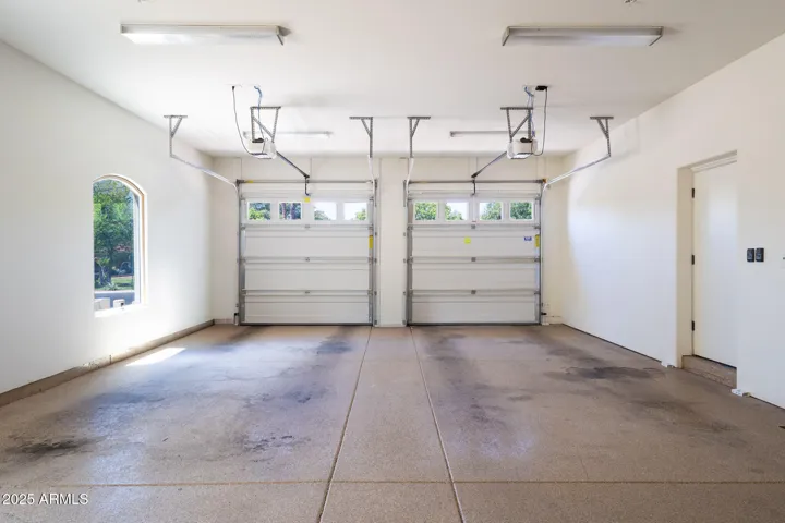 4 car tandem garage with storage space