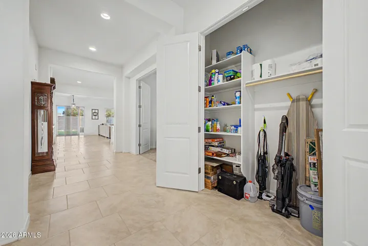 Hall storage.