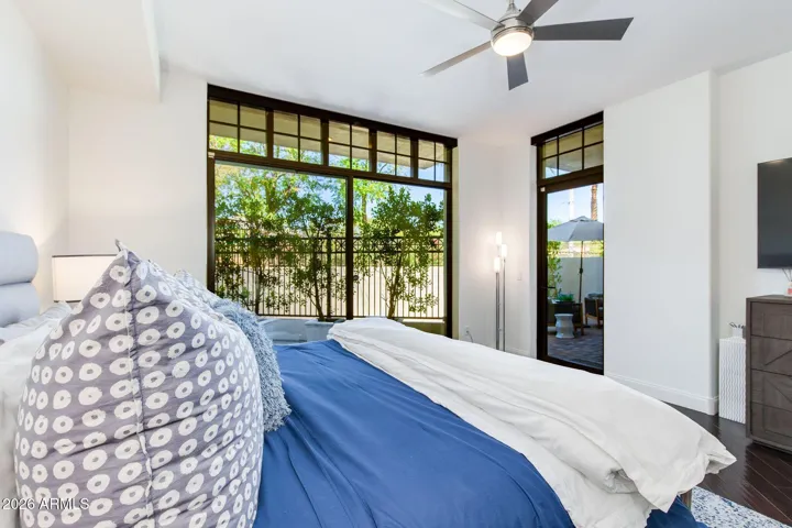 Your primary bedroom has its own private patio access.