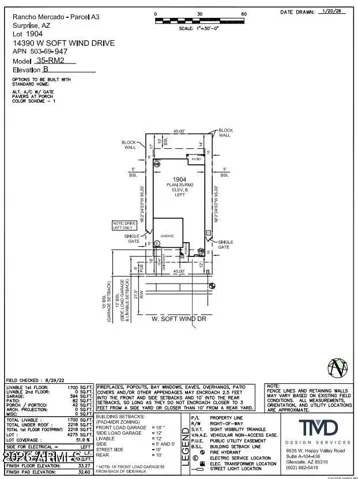 14390 W Soft Wind Drive Preliminary Plot Plan