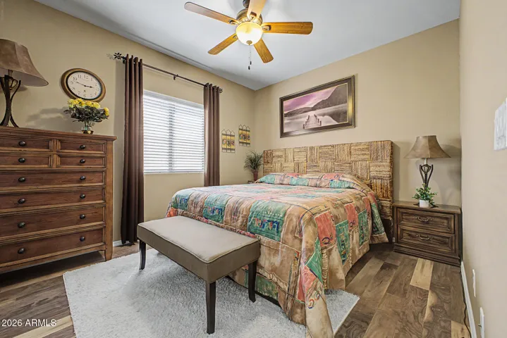 Large room accommodates a King Size Bed