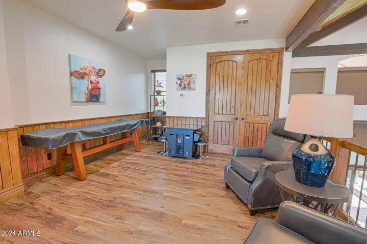 Loft bonus space with a large storage closet and second heating system