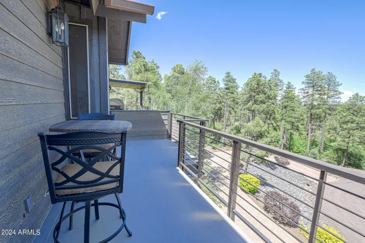 Front decks all have powder coated metal railings