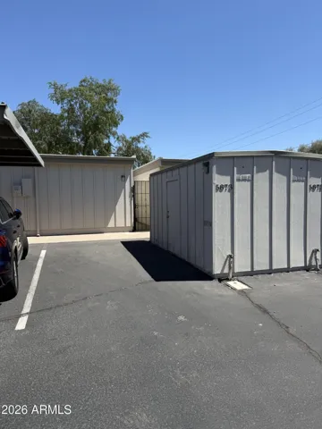 Outside storage shed