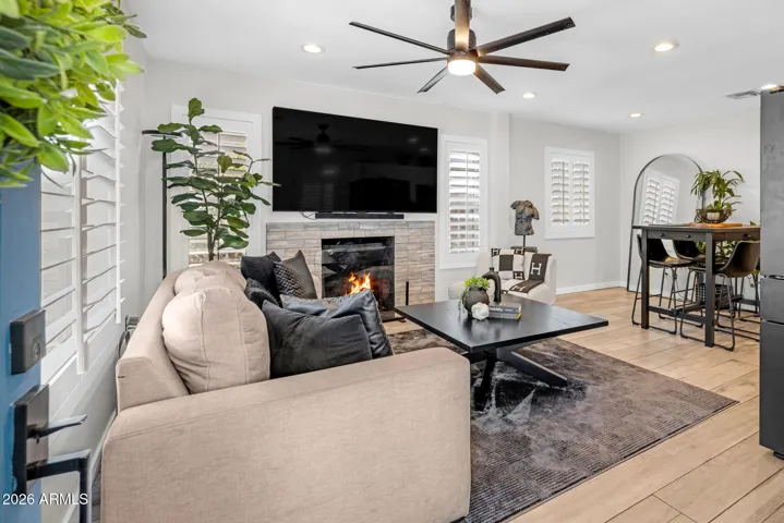 Living Room – Alternate Angle Showing Open Concept
