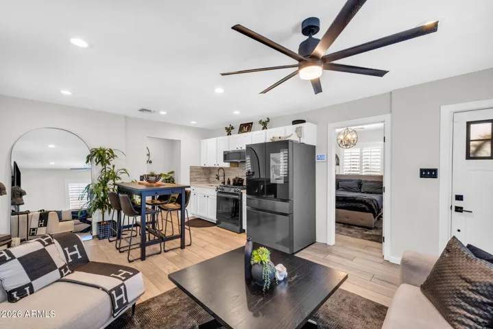 Open Living, Dining, and Kitchen with Inviting Flow