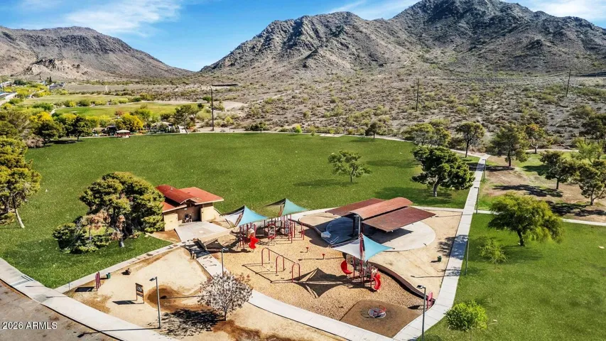Playground at the Community Park - just at the end of the street!