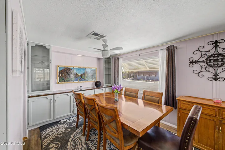 Built-in Sideboard/Buffet elevates dining area