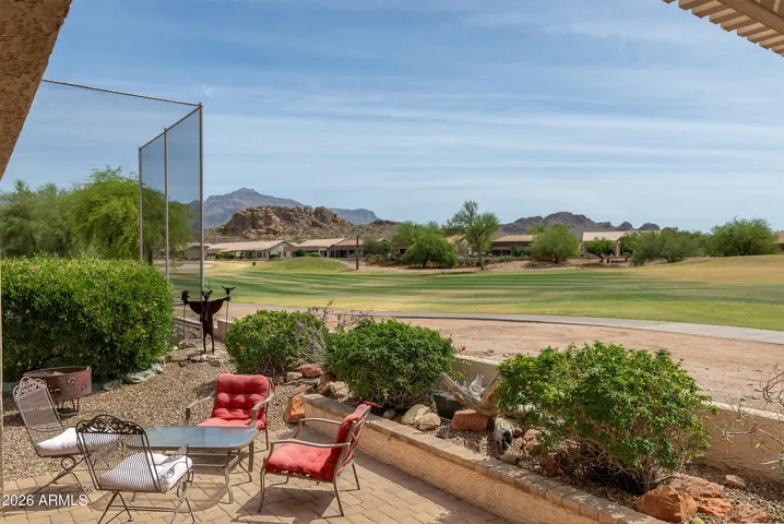 Enjoy watching golfers and views from your back patio