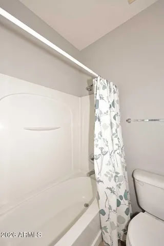 Combo shower/tub in hall bath