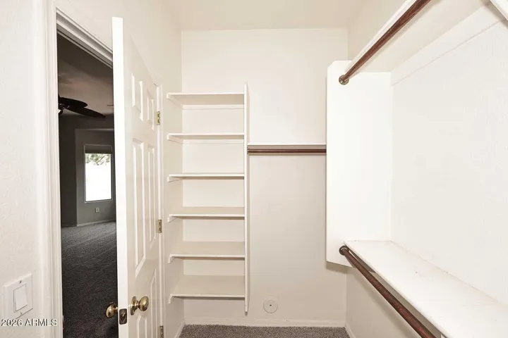 Built-ins in walk-in closet