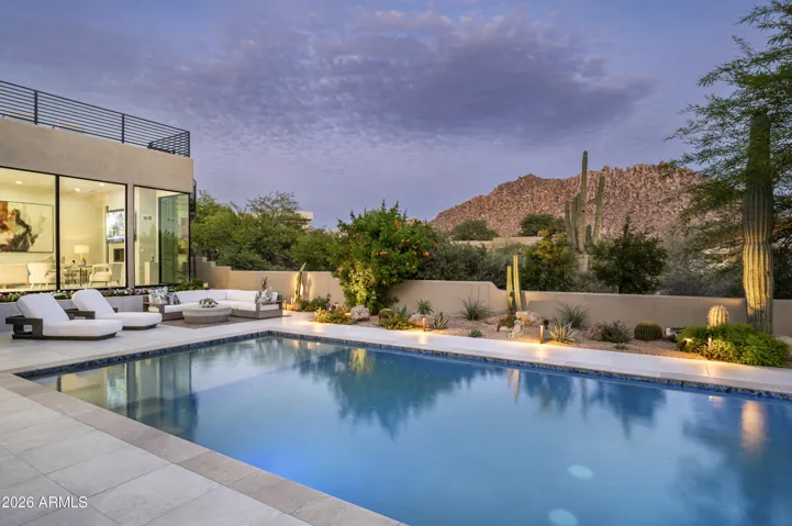 Backyard with views