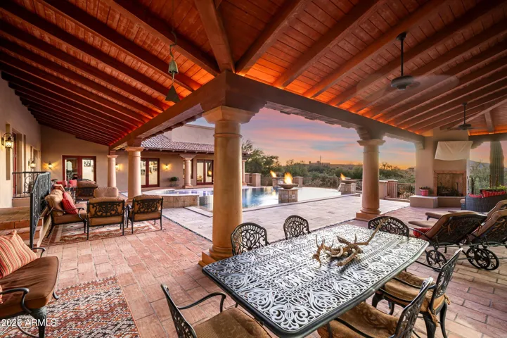 Large patio spaces for entertaining