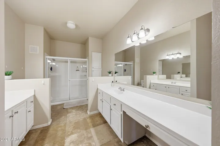 with vanity area