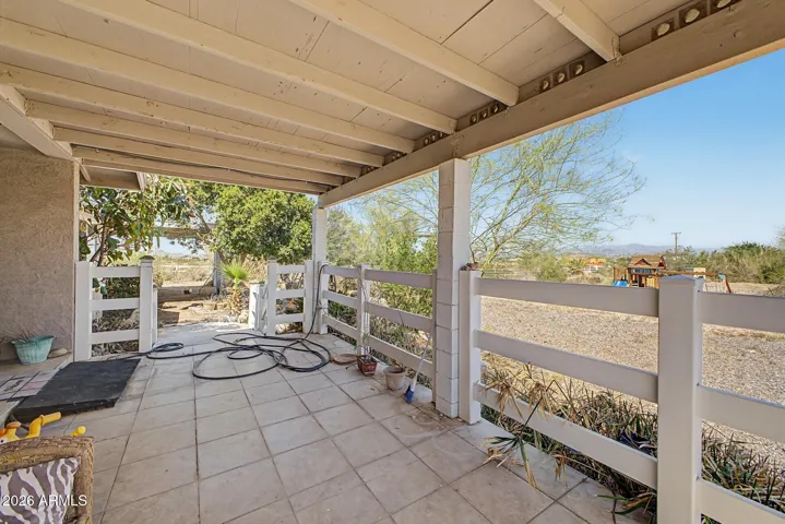 Extended rear patio..