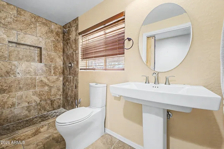 Custom tiled shower surround!