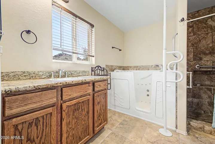 Tub and shower in the master suite!