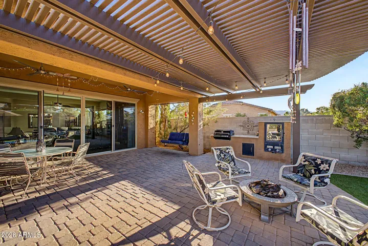 Seating and Built in BBQ & Smoker perfect for entertaining