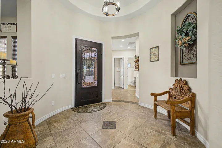 Grand entryway greets you