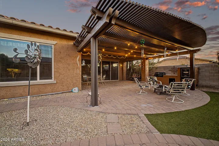 Gorgeous Pergola for extra seating and shade