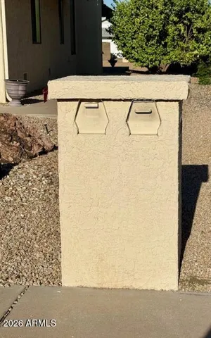 The mail drops down the slot in the box while you're out of town.