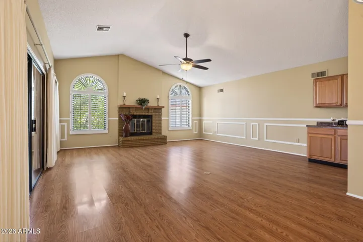 Enjoy a wood burning fireplace in the Great Room.