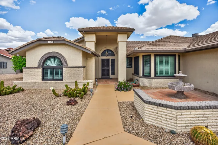 Guests will be impressed with the front entry to this home.