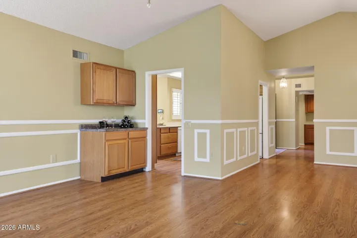 Set up a bar or coffee station in the Great Room.