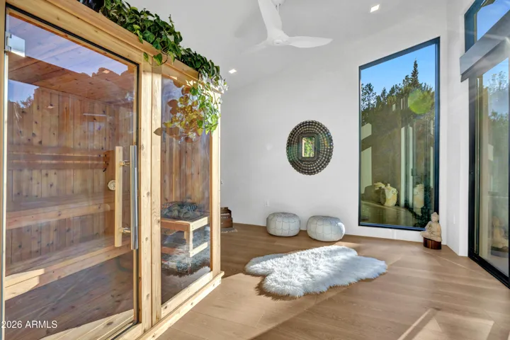 Sanctuary Room off primary with Sauna